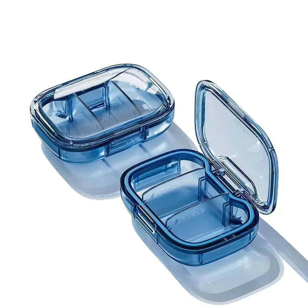 1PC Pill Manager Morning and Evening Pill Rack Storage Box - Compact and Convenient - Essential Medicine Box for Traveling