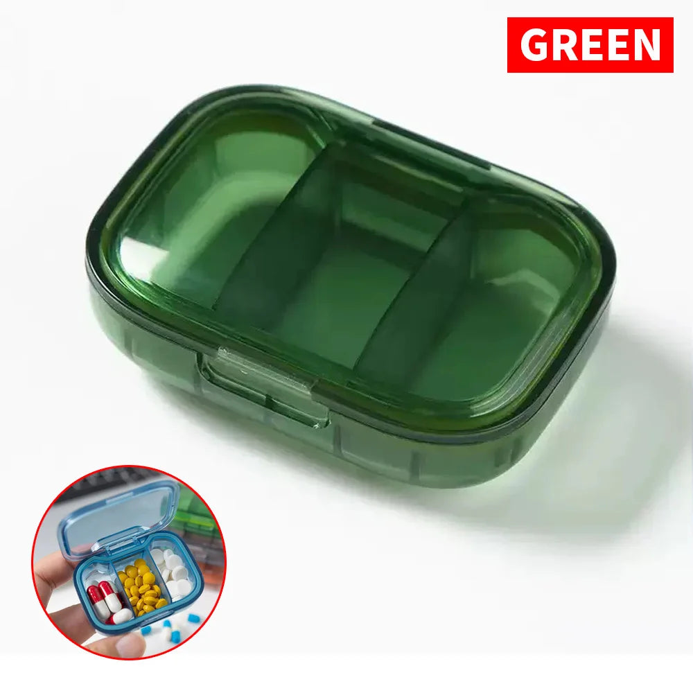 1PC Pill Manager Morning and Evening Pill Rack Storage Box - Compact and Convenient - Essential Medicine Box for Traveling