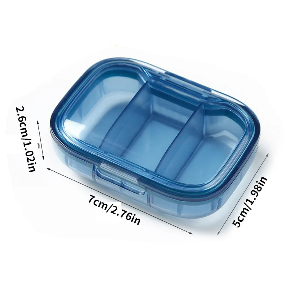 1PC Pill Manager Morning and Evening Pill Rack Storage Box - Compact and Convenient - Essential Medicine Box for Traveling