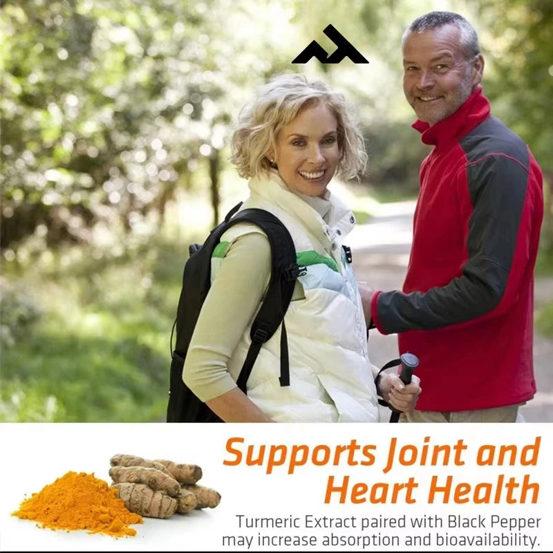 Turmeric Curcumin Contains Piperin and Ginger 95% Curcumin Class 2600mg - Natural Heart and Joint Support -60 Capsules