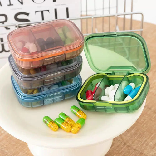 1PC Pill Manager Morning and Evening Pill Rack Storage Box - Compact and Convenient - Essential Medicine Box for Traveling