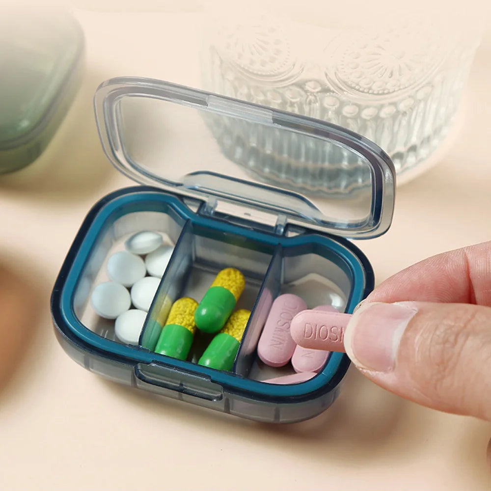 1PC Pill Manager Morning and Evening Pill Rack Storage Box - Compact and Convenient - Essential Medicine Box for Traveling